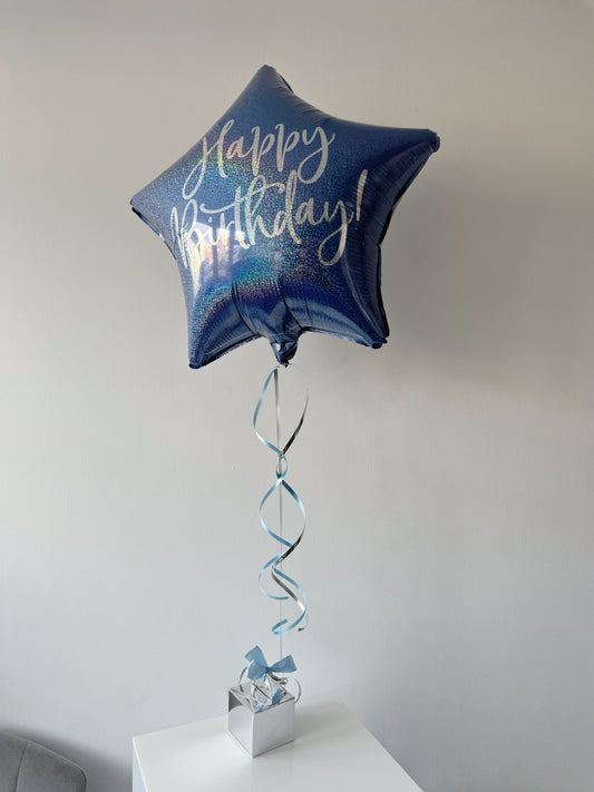 Happy Birthday Balloon - Blue