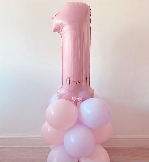 Number Balloon Stack - Personalised with name
